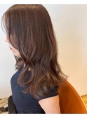 上品、愛されヘア＊顔まわりレイヤーカット/ブラウンベージュ