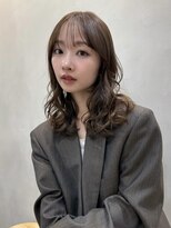 フィルムス 横浜(FILMS+) ひし形レイヤーボブハッシュ/顔周り/オリーブベージュ/横浜+