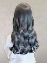 ヘアーメイク ロン(Ron)&nbsp;20代30代40代ふんわりカール艶感ストレートブルーブラック