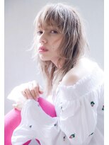 ロジッタ(ROJITHA)&nbsp;【ROJITHA】セミロング×ホワイトブリーチ