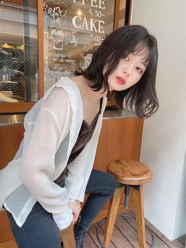 ルービック 難波(Rubik's) 暗髪ふんわり外ハネボブ