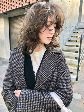 ワール(whirl.) 大人かわいい「ミニウルフ」☆くすみブルーテラコッタ30代40代