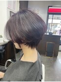 大人美人ショート× ラベンダーカラー