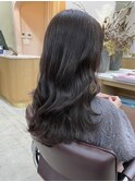 ロング×アッシュブラウン×透明感