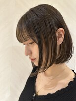 ロンド ストラーダ 心斎橋(Lond strada)&nbsp;シルキーベージュ×グレージュカラー【髪質改善/縮毛矯正】