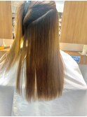 変革酸性ストレート(縮毛矯正)×ハイトーン