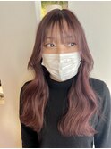 エクステごとカラー　ピンクカラー　stylist/miaki