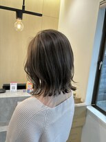 ネオヘアーバイヘアーシーク(neo hair by hair chic)&nbsp;暗めグレージュ×レイヤーボブ