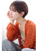 20代30代40代 ショートカット  ひし形ショートボブ 前髪あり