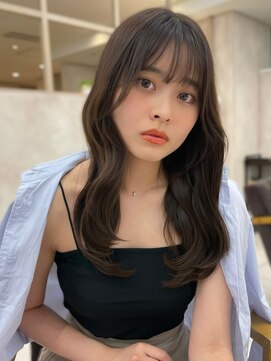ユーフォリア 銀座(Euphoria) 大人美人 くびれヘア オリーブベージュカラー 20代30代 美髪