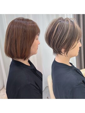 アンド ストーリーズ(&STORIES) ショートボブ髪型40代50代60代前髪あり前髪なし【橋本】