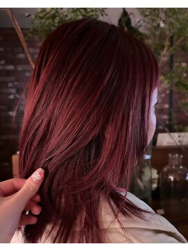 キャロルガーデンズ ボコカ 表参道(Carroll Gardens bococa) 【riNa】ブリーチなしレッド、ワインレッド