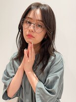 似合わせカットメルティカラーフェミニンウェーブミディアムボブ