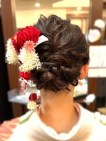 ヘアメイク クリア 本店(hair+make CLEAR) 編み込みシニヨン　30代40代50代 