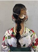 卒業式ヘア/タイトアレンジ/袴ヘアアレンジ
