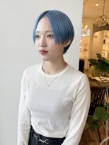 ルッツ(Lutz. hair design) 【髪質改善ハイトーン】Sky blue【千代田彩夏】6/7