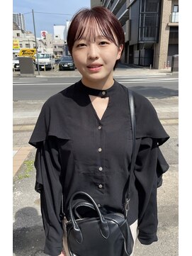 バブルス みずほ台店(BUBBLES) ショートボブ×ピンクブラウン