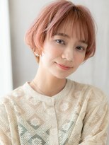 モッズヘア 上尾西口店(mod's hair)&nbsp;□アプリコットオレンジ抜け感くせ毛風ショート416上尾20代30代