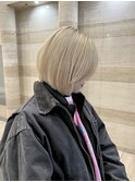 ブロンドベージュ/ブロンド/ブリーチ/髪質改善/ハイトーン