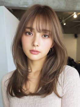 シーバイサイン(sea by Sign)の写真/こだわりの顔周りカットで可愛さ持続♪イルミナカラーとの相性抜群！sea by Signで理想のstyleを手に入れて