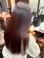 ヘアーアンドスパ フェリーチェ ミチ 野田屋町店(HAIR&SPA felice MICHI) 【feliceMICHI 石井あすか】髪質改善 ワインレッド