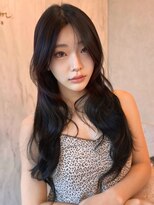 シーシンジュク 新宿南口(Sea shinjuku)&nbsp;ココアベージュ×レイヤー[小顔/黒髪/オリーブグレー]