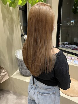 髪質改善×サンドベージュ