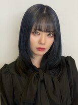 ソラ 広尾店(SORA)&nbsp;ミディアムレイヤー/ブルーブラック/内巻き