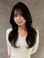 キャパ セントラル 天神 大名店(CAPA central)&nbsp;韓国ヘア 前髪カット レイヤーカット ブラウンカラー 20代