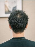 スパイキーショートキーメンズ大人短髪ヘアフェザーショート
