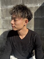 クロム(CHROM) フェード×ハイライト×メンズショート