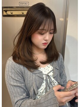 スイート ヘアデザイン(Suite HAIR DESIGN) ミルクブラウン×ハッシュカット