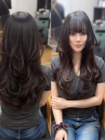 ルアナ 名古屋店(Luana) レイヤーカットとエクステでつくるくびれロング名古屋名駅亀島
