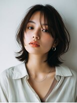 ロッソ 大橋店(Rosso) 暗髪のナチュラルくびれボブ【大橋】