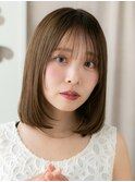 シアーバング/ミディアムボブ/レイヤーボブ/20代/30代/40代e