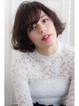 ランプ ヘアー(lamp hair) 黒髪◎外国人風ウェーブ×ラベンダーアッシュ♪No.9