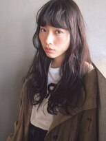 コス(kos) 『nanuk*UEKI』透け感のある暗めカラー*クセ感ホットパーマ