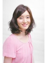 ゆるフワ巻き髪ミディアム