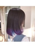 結んで隠せばお仕事も大丈夫☆裾カラー/ラインカラー