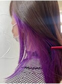 インナーカラー/パープル/ブリーチ