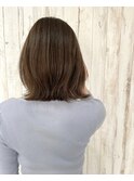 ＊結べるボブ 外ハネ ほんのりレイヤー ベージュ 三宮美容室