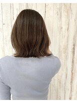 カミエ(kamie)&nbsp;＊結べるボブ 外ハネ ほんのりレイヤー ベージュ 三宮美容室