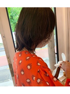 ナタン 自由が丘(NATHAN) マッシュヘアー×インディゴブルー×サファイア×栗色×ショート