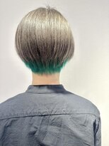 ネオヘアー 曳舟店(NEO Hair)&nbsp;ショート×インナーカラー/シルバー/デザインローライト/曳舟