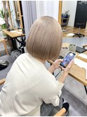 20代30代大人可愛いミストバング外国人風カラーブリーチ