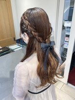テトラ バイ ネオリーブ 横浜西口店(tetra by neolive)&nbsp;＊サイド編み込みハーフアップアレンジ＊