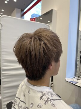 オーシャントーキョー 仙台(OCEAN TOKYO) 王道ショートマッシュセクションブラックブリーチベージュ仙台