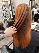 ルクスバイアフィナー(Luxo by Afinar)&nbsp;バレイヤージュ × オレンジ