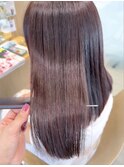 ツヤ髪/ピンクベージュ/髪質改善20代30代40代【玉川沙希】