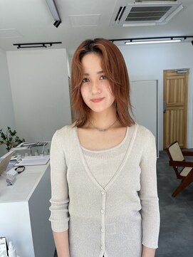 ルッチ 立川(LUCCI) 【HIDETO】オレンジカラー/ブラウンカラー/ミディアムカット